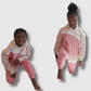 August Dynasty Limited Edition Pink Polka Dot Kids Sweatsuit | Luxury Comfort for Woman