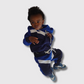 August Dynasty Limited Edition Navy Blue Polka Dot Kids Sweatsuit | Luxury Comfort for Little Ones